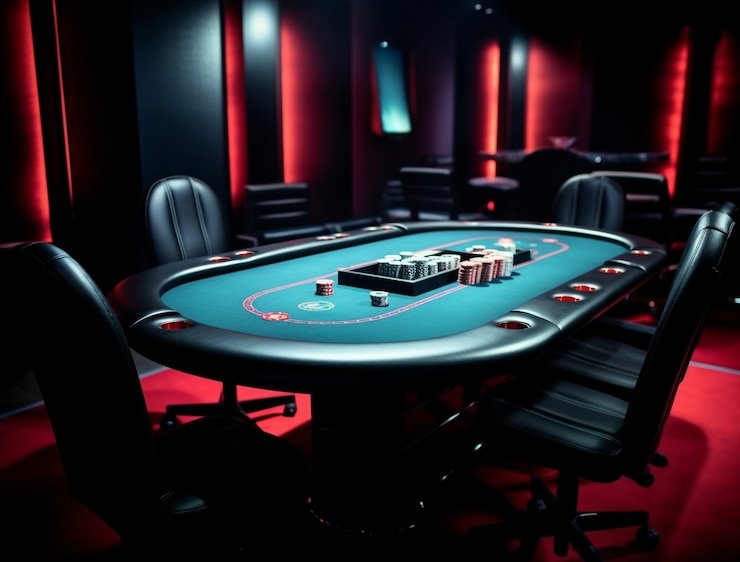 Dealer casino live sedang menyajikan permainan baccarat dalam streaming HD